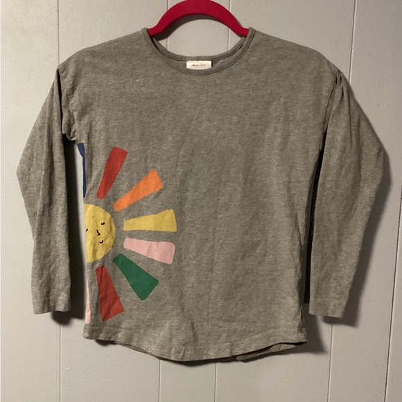 Hanna Andersson Other - Hanna Andersson Girls Gray Long Sleeved “Sunshine” tee Size 140/ US 10